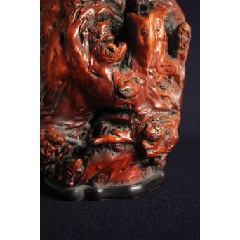 天然木瘤花器　X125 