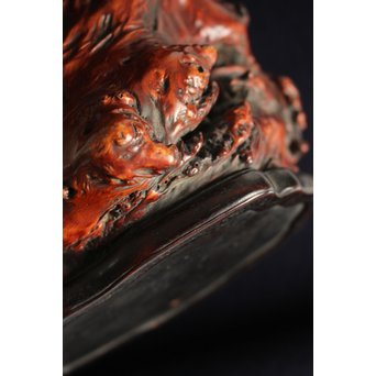 天然木瘤花器　X125 