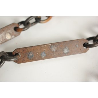 釜師 大国藤兵衛 銀象嵌板鎖/釜鎖　M124 