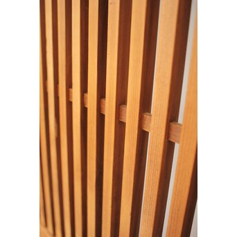 白木 中貫格子 ダイアガラス戸 4枚1組　L987 