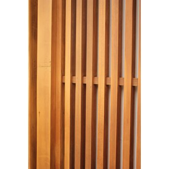 白木 中貫格子 ダイアガラス戸 4枚1組　L987 