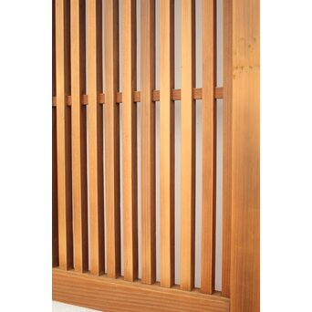 白木 中貫格子 ダイアガラス戸 4枚1組　L987 