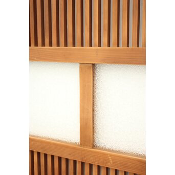 白木 中貫格子 ダイアガラス戸 4枚1組　L987 