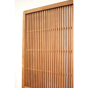 白木 中貫格子 ダイアガラス戸 4枚1組　L987 