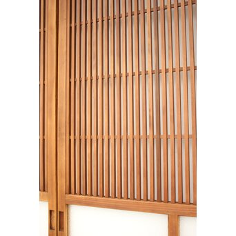 白木 中貫格子 ダイアガラス戸 4枚1組　L987 