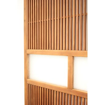 白木 中貫格子 ダイアガラス戸 4枚1組　L987 