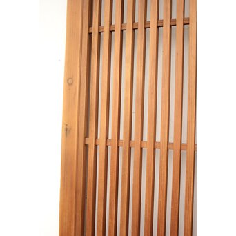 白木 中貫格子 ダイアガラス戸 4枚1組　L987 