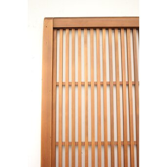 白木 中貫格子 ダイアガラス戸 4枚1組　L987 