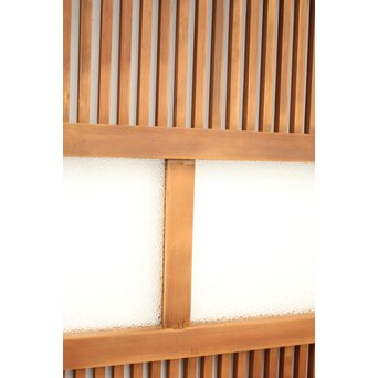 白木 中貫格子 ダイアガラス戸 4枚1組　L987 