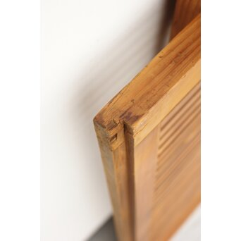 白木 中貫格子 ダイアガラス戸 4枚1組　L987 