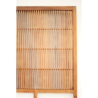 白木 中貫格子 ダイアガラス戸 4枚1組　L987 