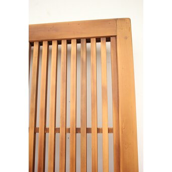 白木 中貫格子 ダイアガラス戸 4枚1組　L987 