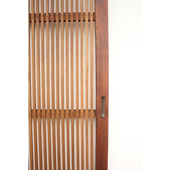 欅框 中貫ガラスの格子戸　L988 