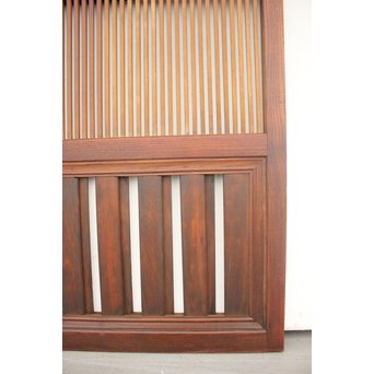 欅框 中貫ガラスの格子戸　L988 
