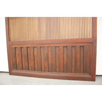 欅框 中貫ガラスの格子戸　L988 