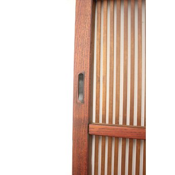 欅框 中貫ガラスの格子戸　L988 