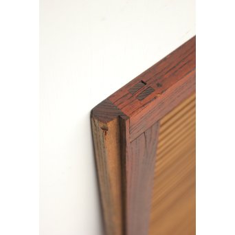 欅框 中貫ガラスの格子戸　L988 