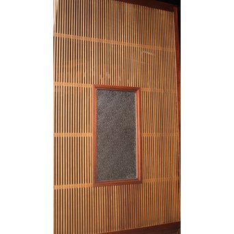 欅框 中貫ガラスの格子戸　L988 