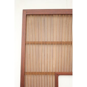 欅框 中貫ガラスの格子戸　L988 