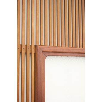 欅框 中貫ガラスの格子戸　L988 