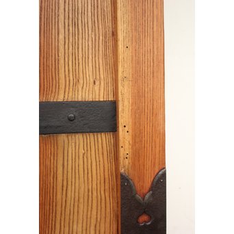 重厚鉄金具 総欅格子蔵戸　W964 