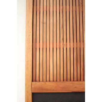 重厚鉄金具 総欅格子蔵戸　W964 