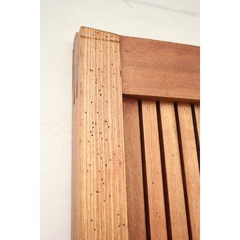 重厚鉄金具 総欅格子蔵戸　W964 