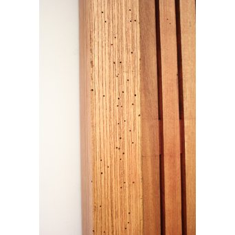 重厚鉄金具 総欅格子蔵戸　W964 