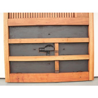 重厚鉄金具 総欅格子蔵戸　W964 