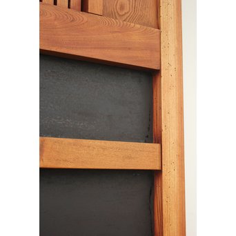 重厚鉄金具 総欅格子蔵戸　W964 