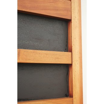 重厚鉄金具 総欅格子蔵戸　W964 