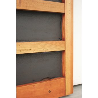 重厚鉄金具 総欅格子蔵戸　W964 