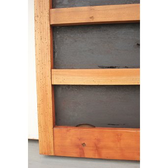 重厚鉄金具 総欅格子蔵戸　W964 