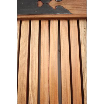 白木総欅格子蔵戸　W965Y 