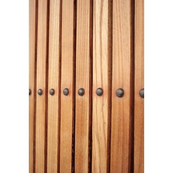 白木総欅格子蔵戸　W965Y 