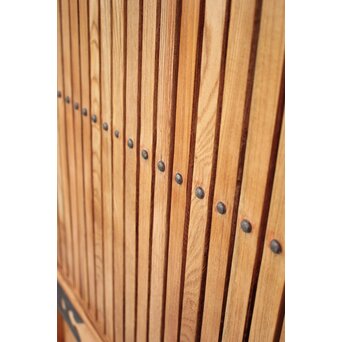 白木総欅格子蔵戸　W965Y 