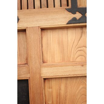 白木総欅格子蔵戸　W965Y 