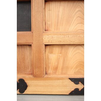 白木総欅格子蔵戸　W965Y 