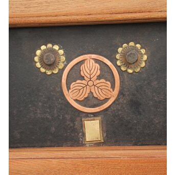 白木総欅格子蔵戸　W965Y 