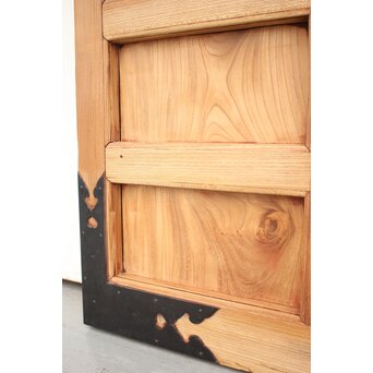 白木総欅格子蔵戸　W965Y 