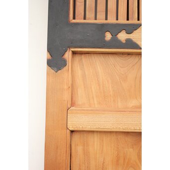 白木総欅格子蔵戸　W965Y 