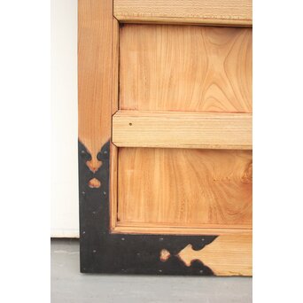 白木総欅格子蔵戸　W965Y 