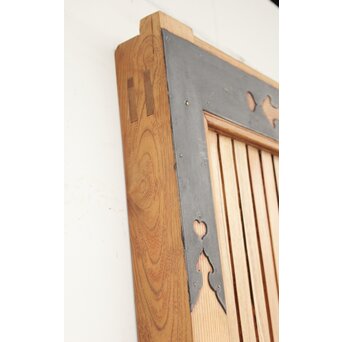 白木総欅格子蔵戸　W965Y 