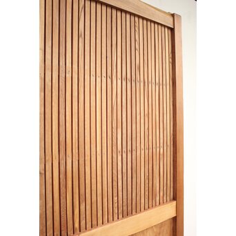 白木総欅格子蔵戸　W965Y 