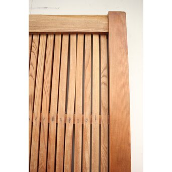 白木総欅格子蔵戸　W965Y 