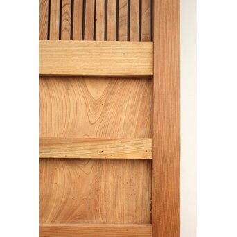 白木総欅格子蔵戸　W965Y 