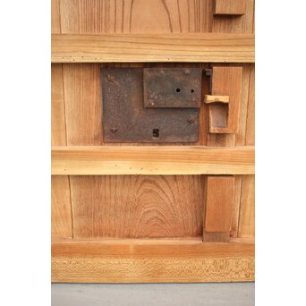 白木総欅格子蔵戸　W965Y 