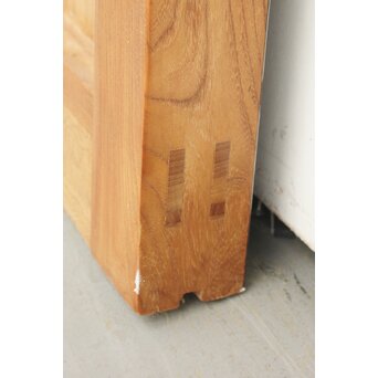 白木総欅格子蔵戸　W965Y 