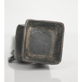 古銅饕餮文 双耳花器/香箸立　M127 