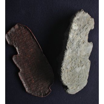 茶人一雨極箱 銘「峻」佐治川石 水石 盆石 鑑賞石 自然石　U084 